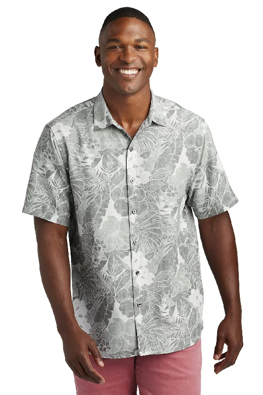 Custom Tommy Bahama Playa Flora Shirt ST325929TB Light Grey