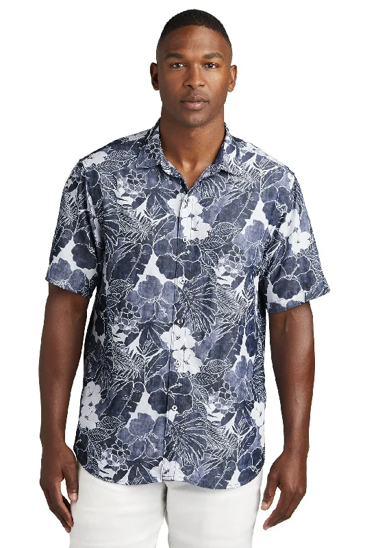 Custom Tommy Bahama Playa Flora Shirt ST325929TB Blue Note