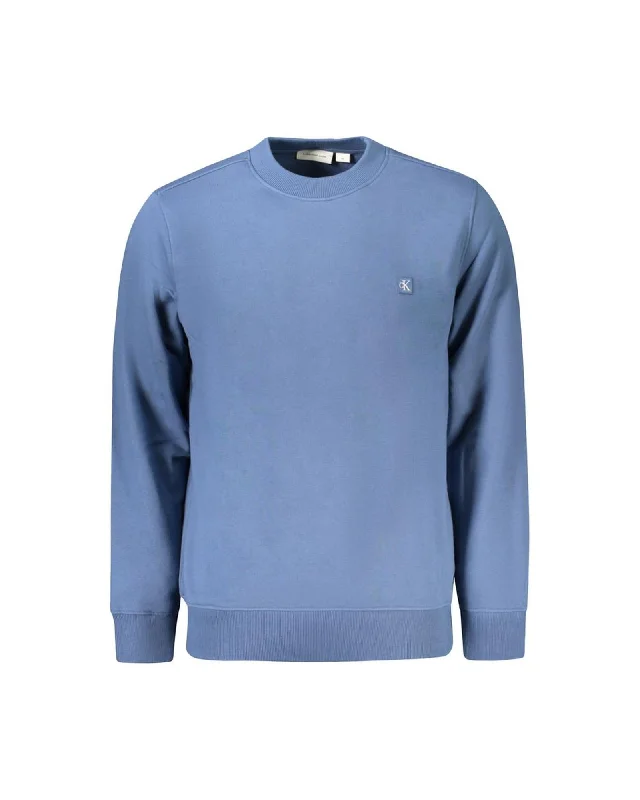 Calvin Klein Cotton Sweater with Ribbed Hem and Cuffs