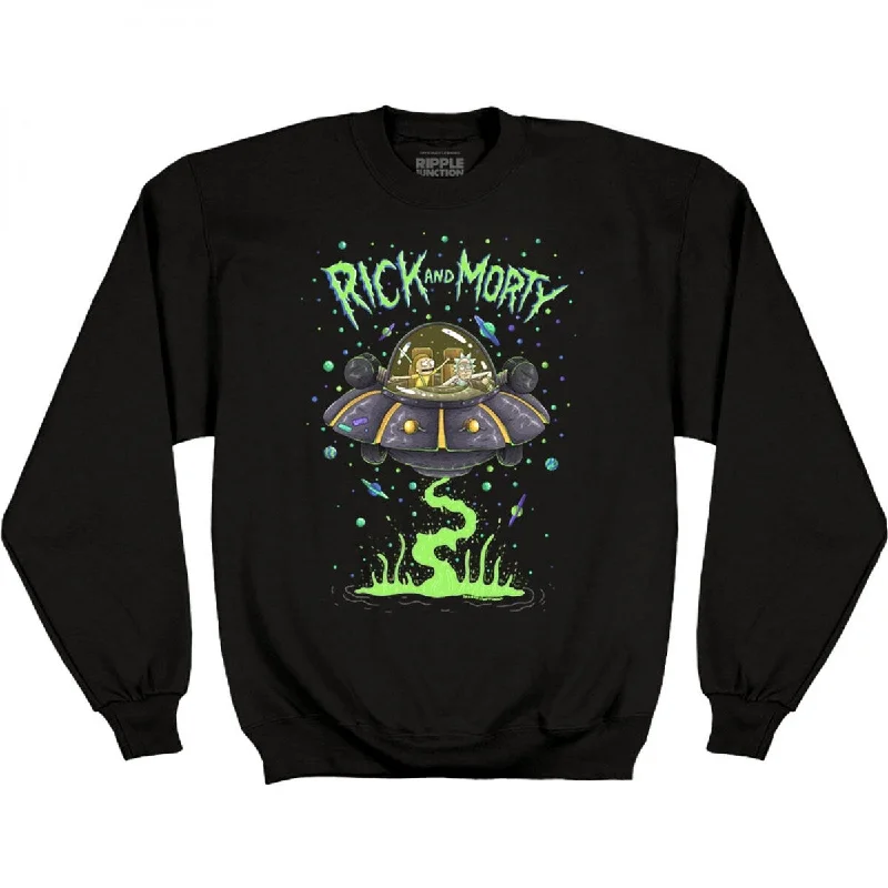 Rick And Morty Spaceship Dumping Sweatshirt