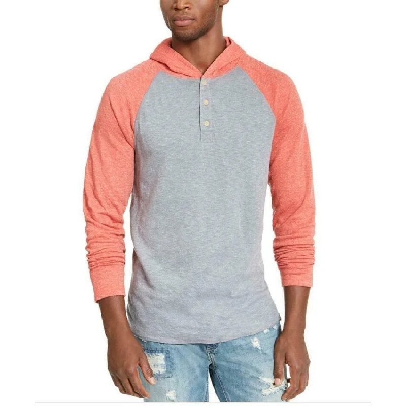 American Rag Men's Double Knit Hoodie Orange Size X-Large