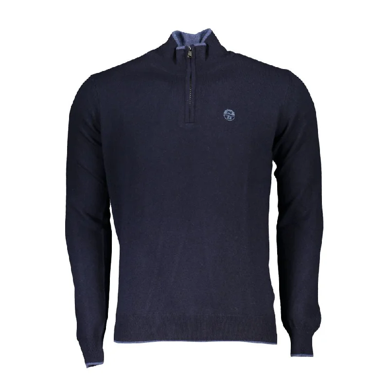 North Sails Blue Polyamide Men Men's Sweater