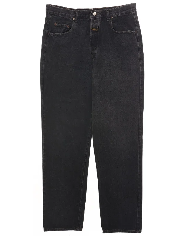 Black Tapered Jeans - W34 L32