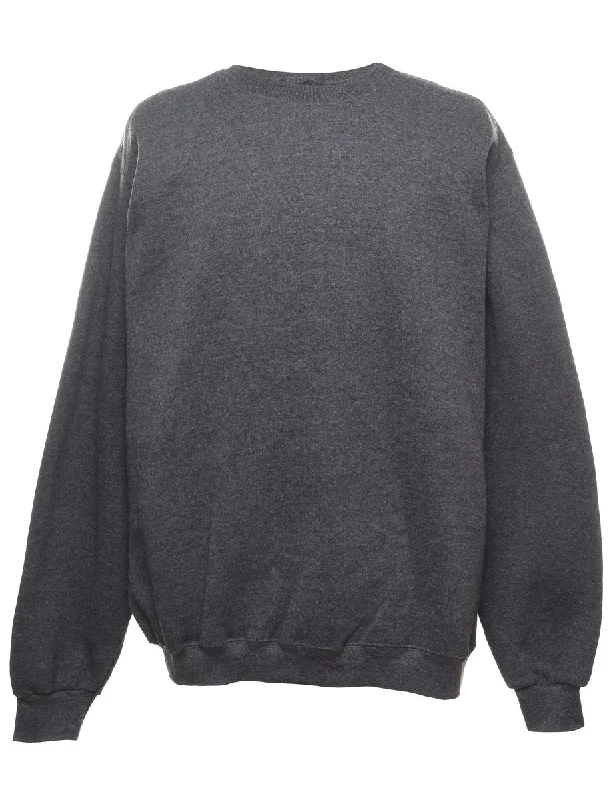 Dark Grey Plain Sweatshirt - XL