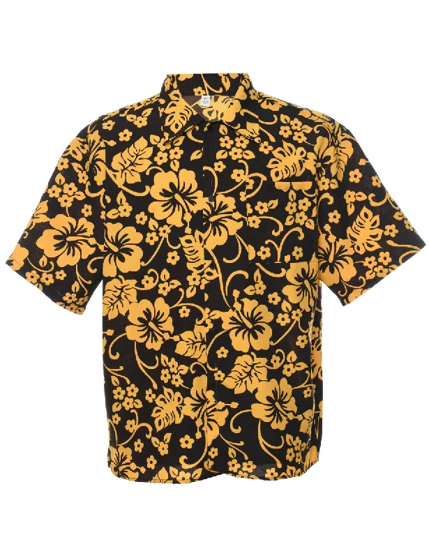 Floral Hawaiian Shirt - L