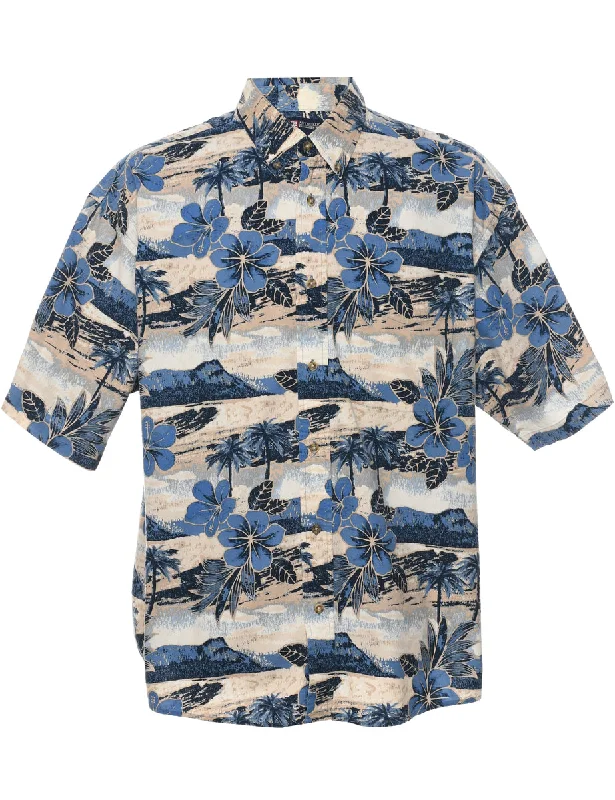 Floral Hawaiian Shirt - XL