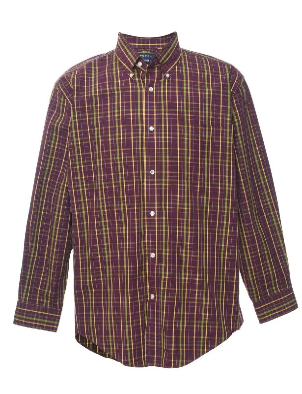 Land's End Checked Shirt - L