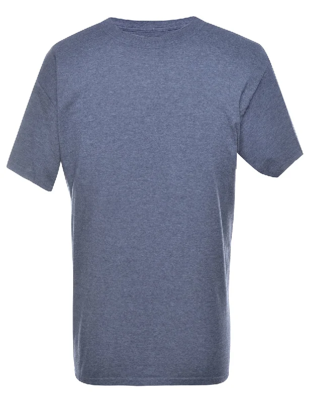 Navy Plain T-shirt - M