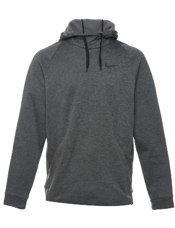 Nike Hooded Dark Grey Dri-Fit Sweatshirt - L