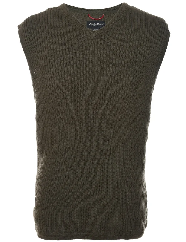 Olive Green Vest - L