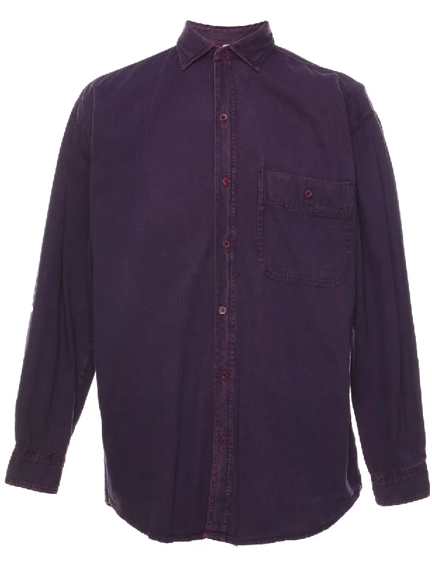 Purple Classic Denim Shirt - M