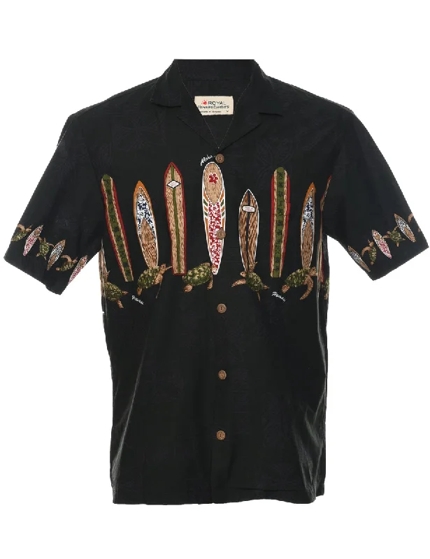 Short Sleeve Hawaiian Shirt - M