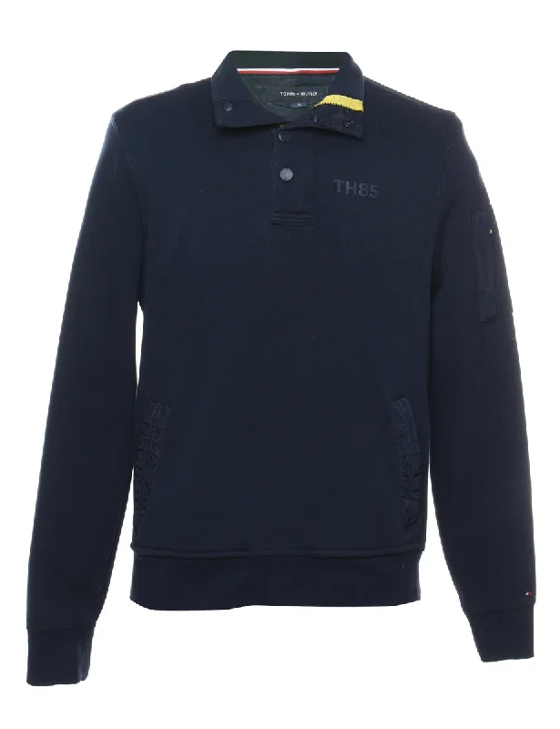 Tommy Hilfiger Navy Plain Sweatshirt - M