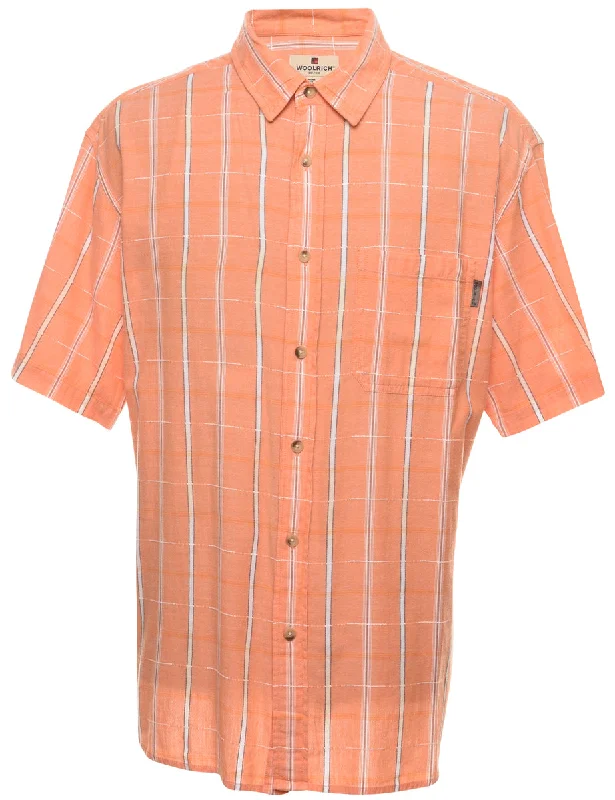 Wooolrich Orange Checked Shirt - XL