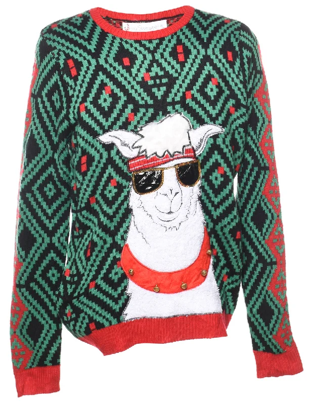 Animal Design Christmas Jumper - L