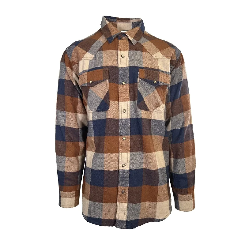 Ariat Men's Mohogany Shirt Haider Retro Fit Double Front Pockets (S41)