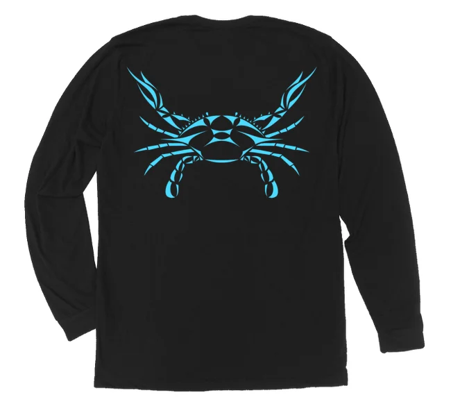 Blue Crab Long Sleeve T-Shirt