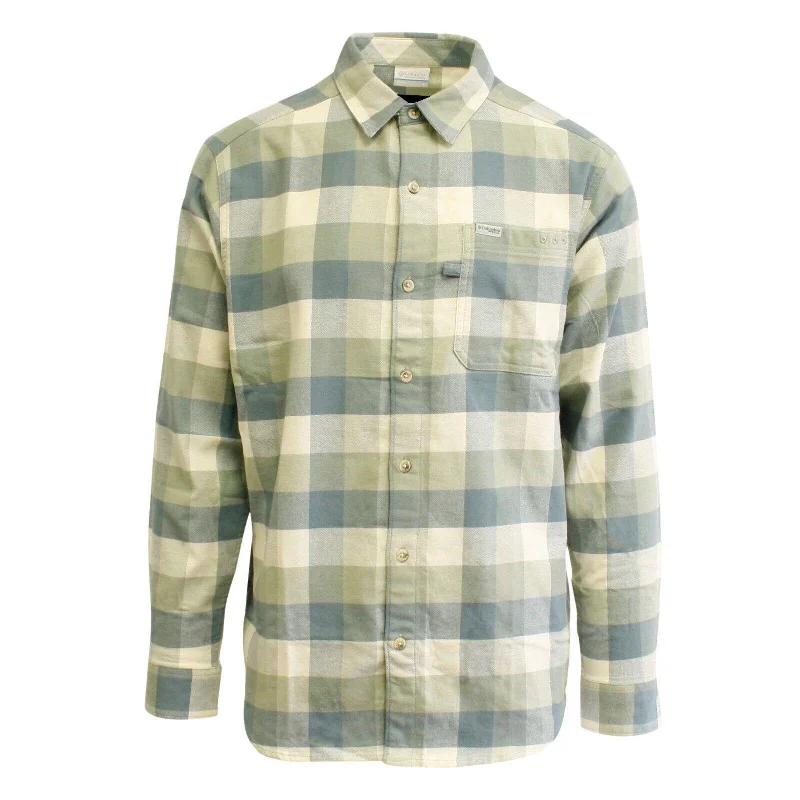 Columbia Men's Safari Multi Check PFG Slack Tide L/S Flannel Shirt (348)