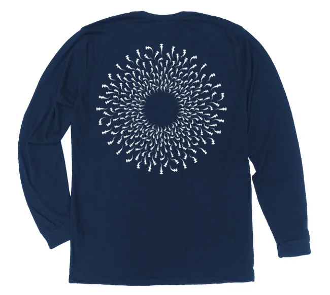 Hammerhead Shark Mandala Long Sleeve T-Shirt