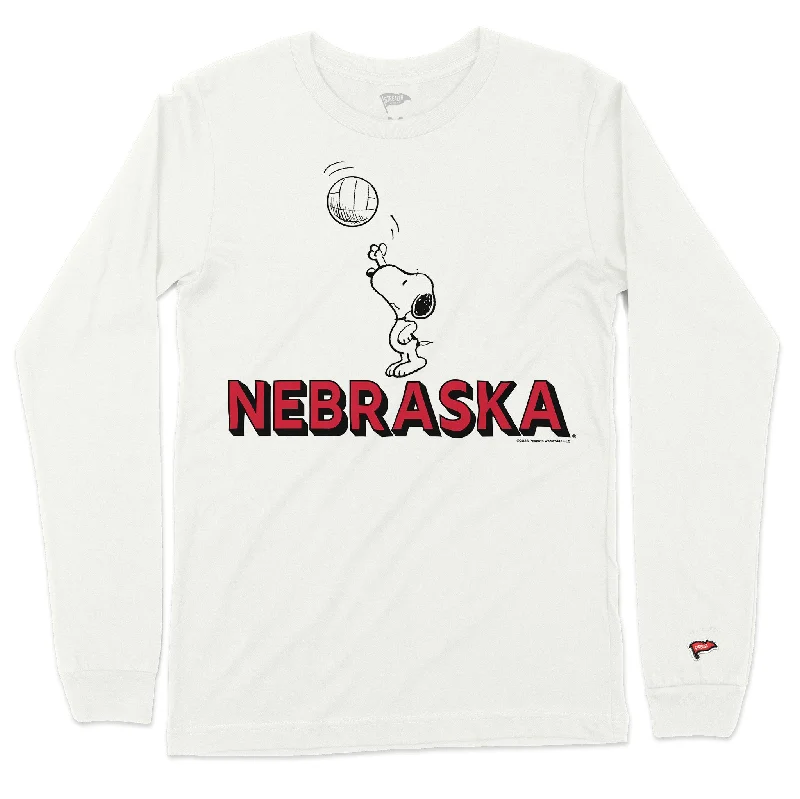 Peanuts x Nebraska Snoopy Volleyball Long Sleeve