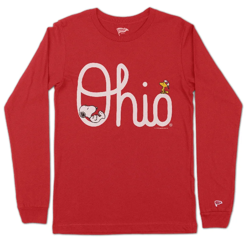 Peanuts x Ohio State Script Ohio Long Sleeve