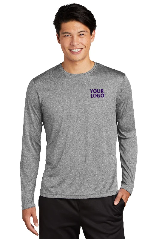 Sport-Tek Long Sleeve Customized Heather Contender Tee's, Vintage Heather