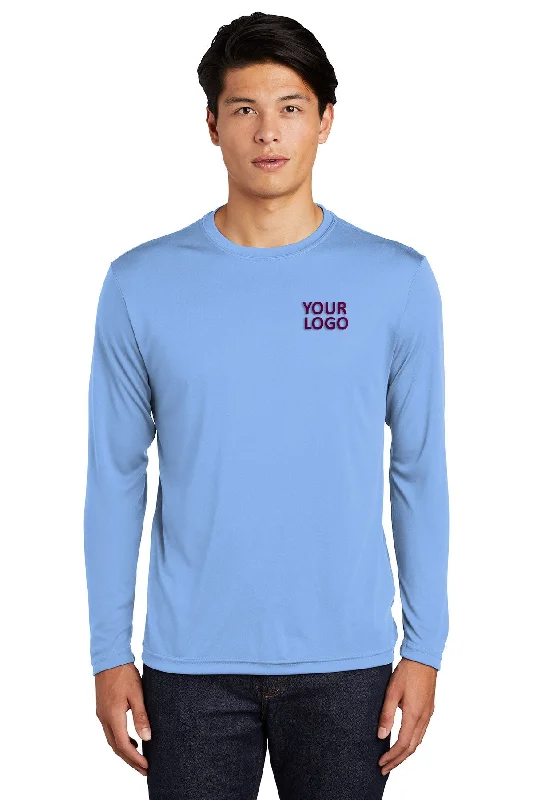 Sport-Tek Long Sleeve PosiCharge Customized Competitor Tee's, Carolina Blue