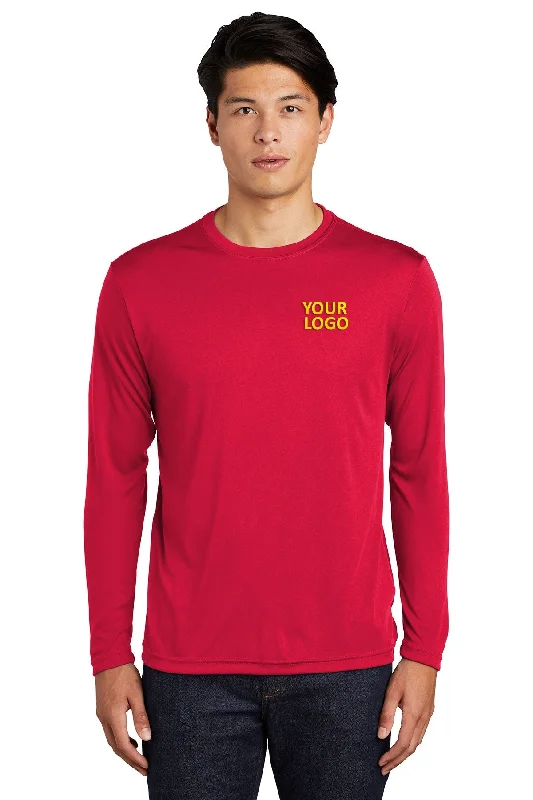 Sport-Tek Long Sleeve PosiCharge Branded Competitor Tee's, True Red