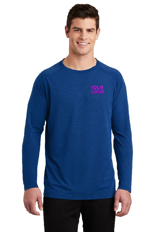 Sport-Tek Long Sleeve Ultimate Performance Custom Crews, True Royal