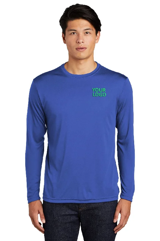 Sport-Tek Tall Long Sleeve PosiCharge Customized Competitor Tee's, True Royal