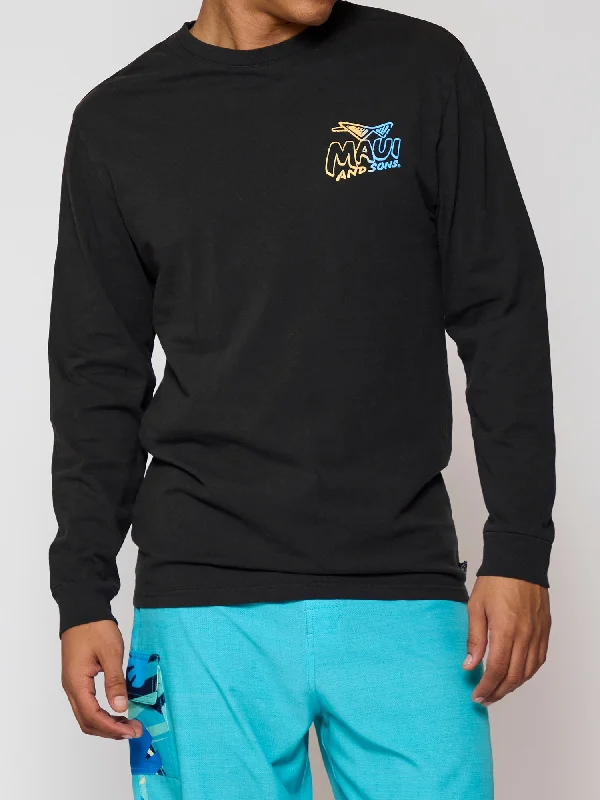 Sun & Surf Long Sleeve in Black