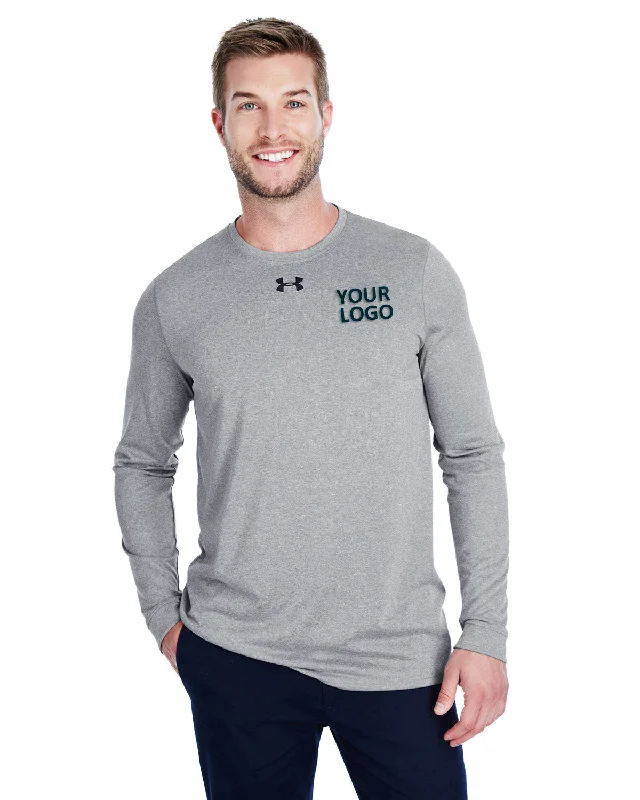 Under Armour Long Sleeve Custom Locker Tees, True Gray Heather