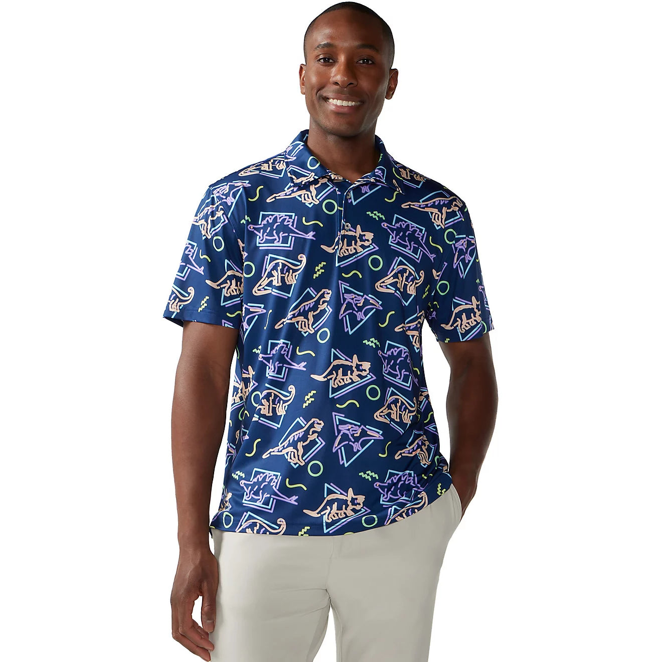 Chubbies The Squad Goal Performance Polo Shirt - Navy