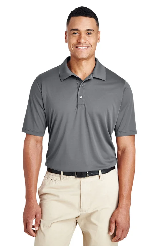 Team 365 Mens Zone Performance Moisture Wicking Short Sleeve Polo Shirt - Graphite Grey