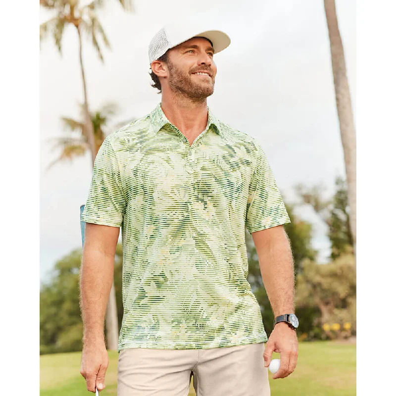 Tommy Bahama Coasta Wave Lush Lines Polo Shirt - Beach Grass