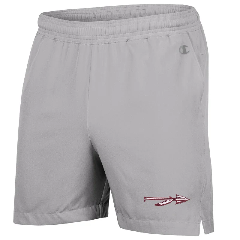 Champion Men's Spear Logo 5" Woven Short - Stone