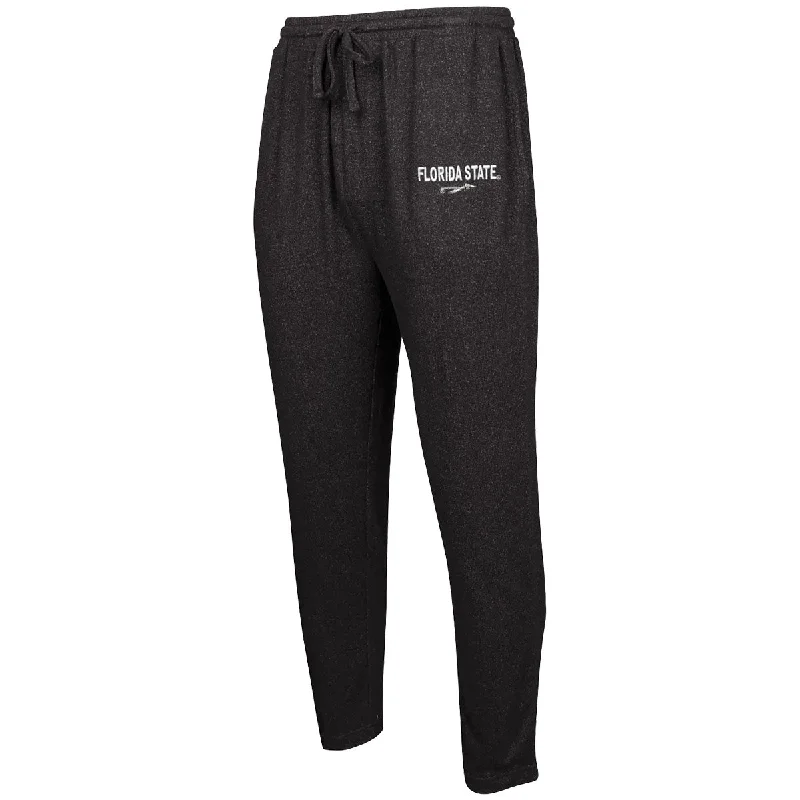 Concept Sports Men's Florida State/Spear Logo Hacci Pant - Black